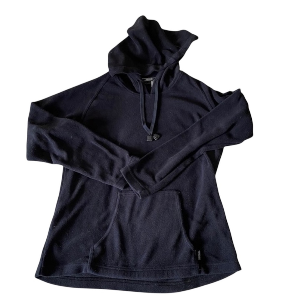 DANSKIN Black Fleece Long Sleeve Casual Hoodie Medium EUC